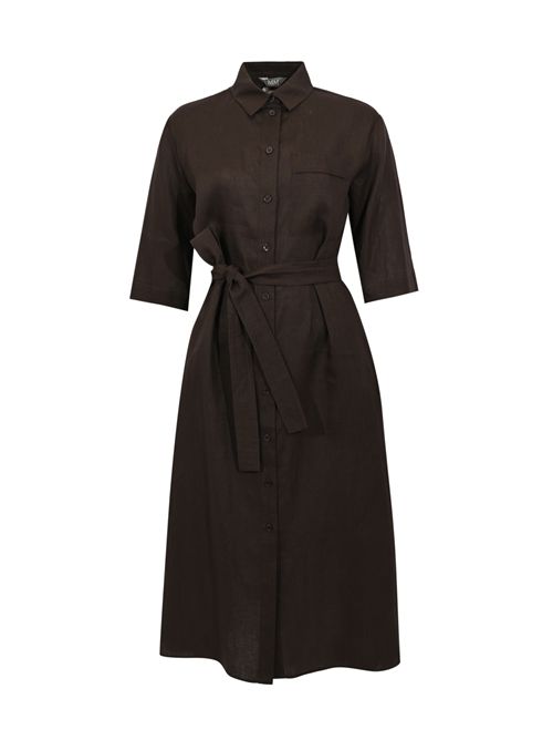 Abito chemisier MMLTABELLA in lino Testa di moro MM Max Mara | 2616221068600006